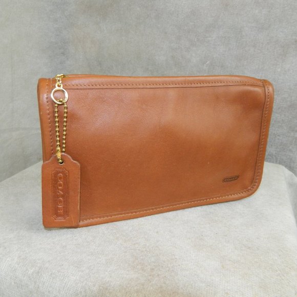 Coach Vintage 'Chunky Case' British Tan Brass New!